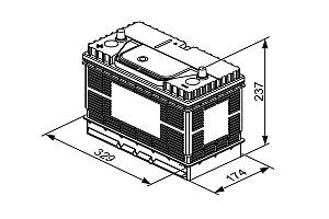 Μπαταρία Εκκίνησης BOSCH Σκάφους T3050