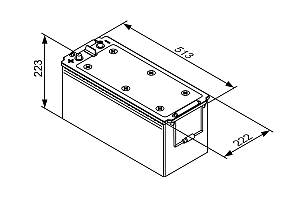 Μπαταρία Φορτηγού Bosch T3055 180Ah 1400A