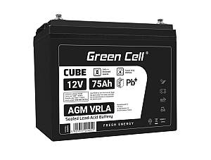 Μπαταρία Green Cell CUBE AGM IP54 12V 75Ah VRLA Gel