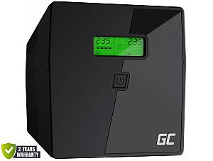 Green Cell UPS 1000VA 600W Power Proof 2 Πρίζες C13 & Schuko