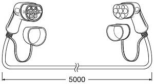 Καλώδιο Φόρτισης Ηλεκτρικού Αυτοκινήτου OSRAM 5m 22kW 32A