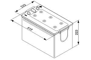 Bosch Μπαταρία Φορτηγού / Σκάφους T5077 με Χωρητικότητα 180Ah και CCA 1000A