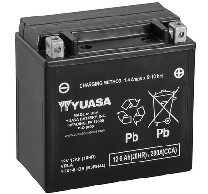 Μπαταρία Μοτοσυκλέτας YUASA YTX14HL-BS (YTX14L-BS) MADE IN USA