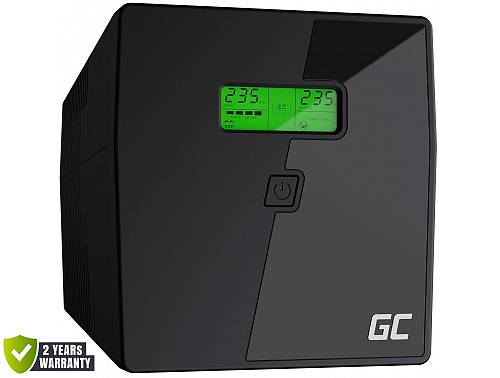 Green Cell UPS 1000VA 600W Power Proof 2 Πρίζες C13 & Schuko