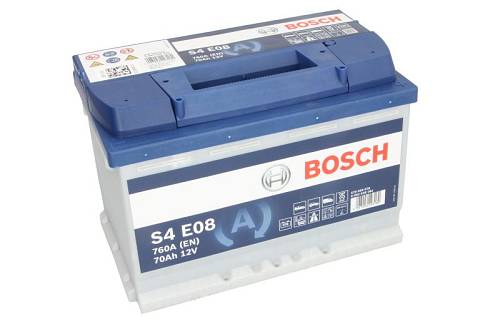 Μπαταρία Bosch S4E08 70AH 760A (EN) Start/Stop