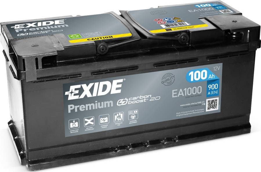 ΜΠΑΤΑΡΙΑ EXIDE Premium EA1000 100Ah