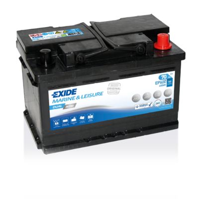 Mπαταρία EXIDE EP600 12V 70Ah/760A DUAL AGM