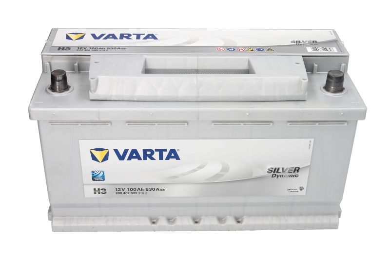 Μπαταρία Varta H3 600 402 083 100AH 830Α