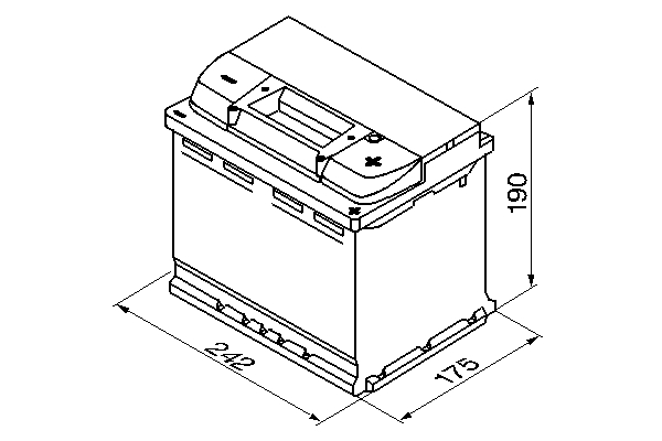 Μπαταρία Bosch S5005 63AH 610A (EN)