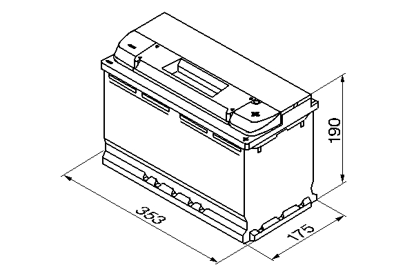 Μπαταρία Bosch S5013 100AH 830A (EN)