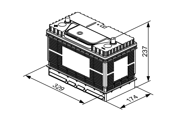 Μπαταρία Εκκίνησης BOSCH Σκάφους T3050