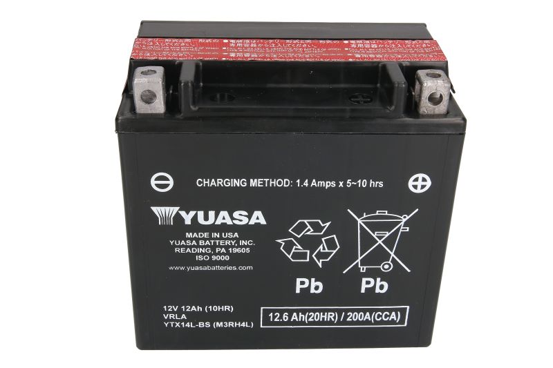 Μπαταρία Μοτοσυκλέτας YUASA YTX14HL-BS (YTX14L-BS) MADE IN USA