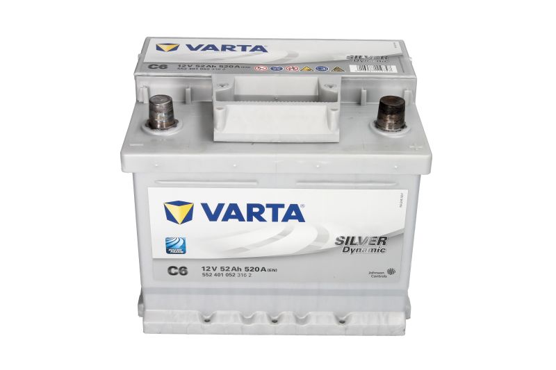 ΜΠΑΤΑΡΙΑ VARTA C6 - 552 401 052 ΕΚΚΙΝΗΣΗ 520Α - Δεξιά, Χαμηλή