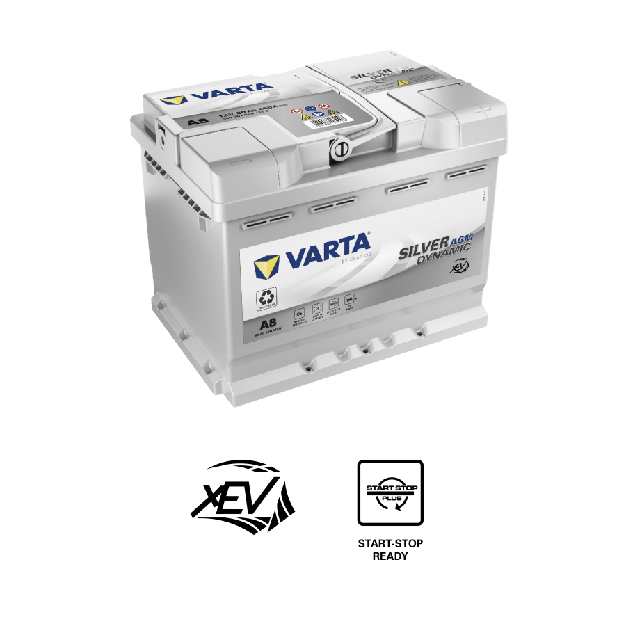 ΜΠΑΤΑΡΙΑ VARTA D52 (A8) ΕΚΚΙΝΗΣΗ 680Α Start- Stop AGM